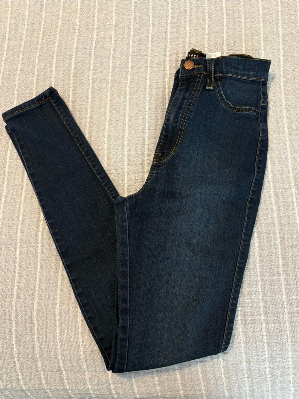 Fashion Nova Dark Blue Skinny Jeans